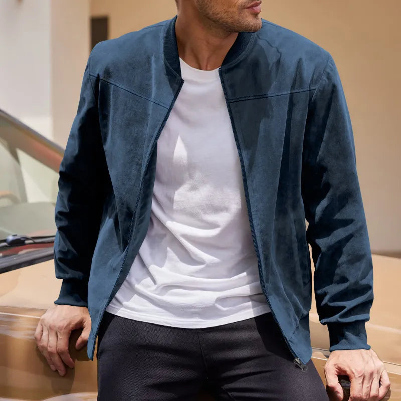 Men’s Vintage Suede Zip Jacket