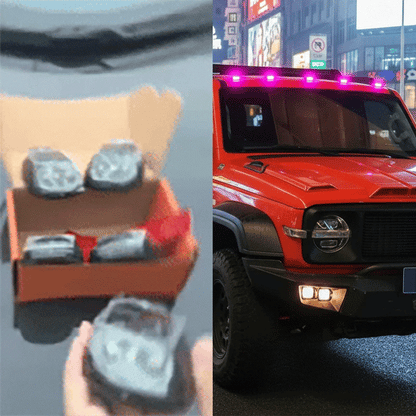 Solar Magnetic RGB Roof Safety Strobe Light