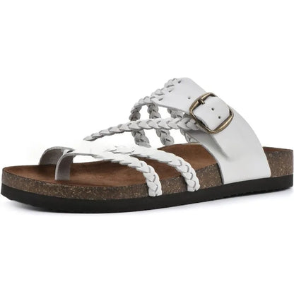 Women's Braided Strap Flat Sandals