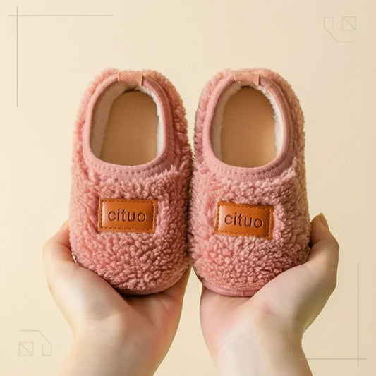 Children’s Cosy Plush-Lined Anti-Slip Winter House Booties