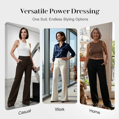 Women's Flared Tailored Trousers