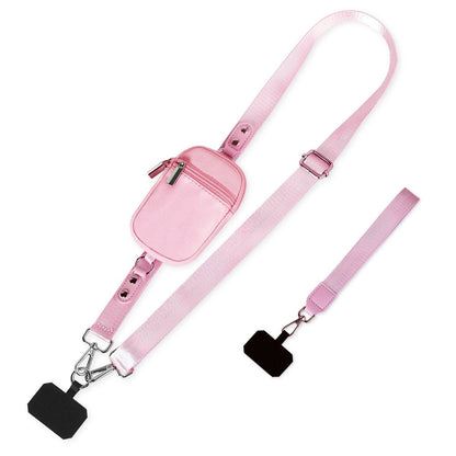 Adjustable Crossbody Phone Strap with Detachable Pouch