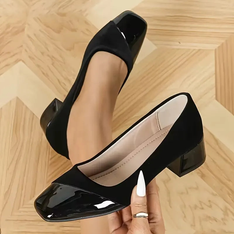 Women’s Square Toe Comfort High Heels