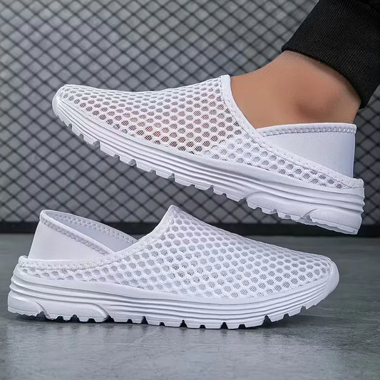 Men’s Breathable Lightweight Slip-On Mesh Trainers