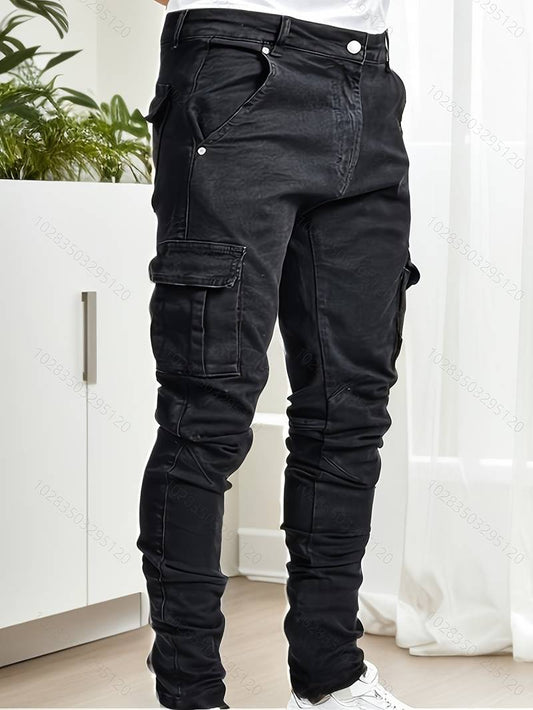 Men’s Slim Fit Workwear Cargo Jeans