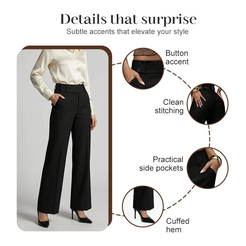 Women's Flared Tailored Trousers