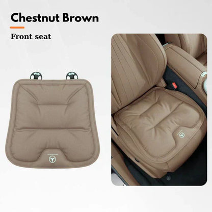 Soft Leather Car Seat Cushion Set with Anti Slip Silicone Backing