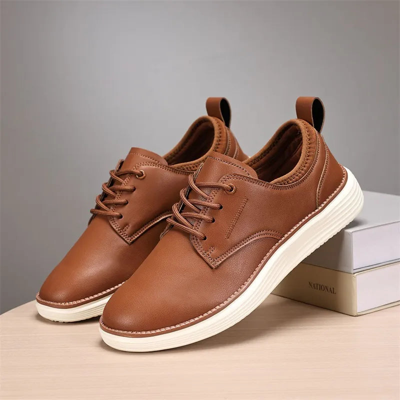 Men's Woven Brogue Lace Up Trainers