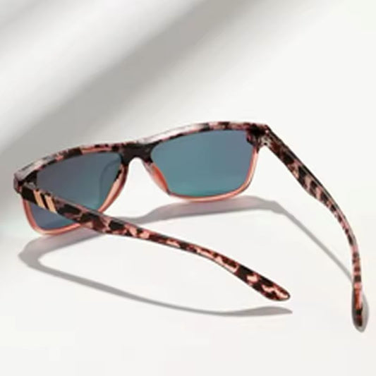 Pink Gradient Cat-Eye Sunglasses -pard Print & UV400 Protection Leo