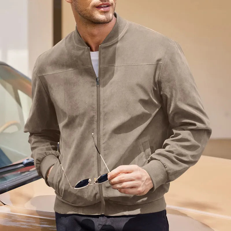 Men’s Vintage Suede Zip Jacket