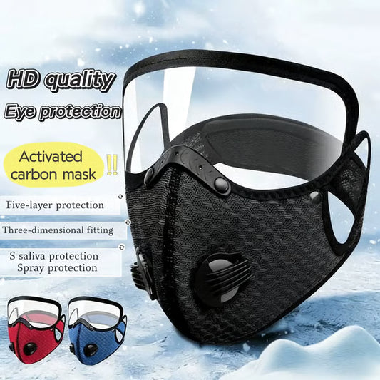 Reusable Filter Face Mask With Eye Shield