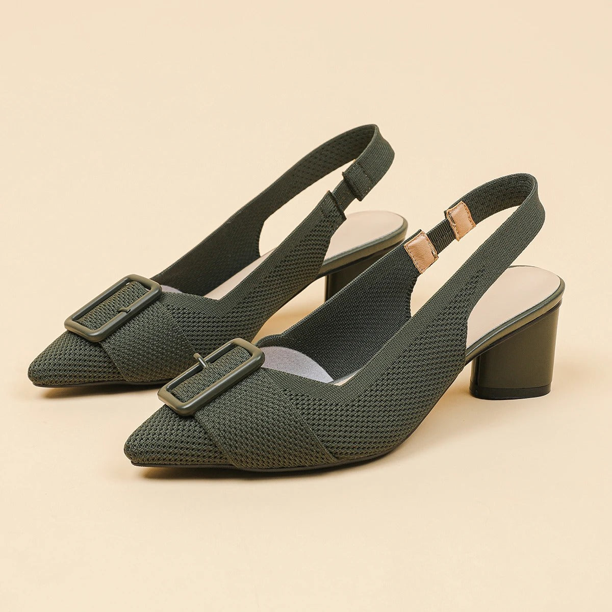 Women's High-Heel Knit Sandals