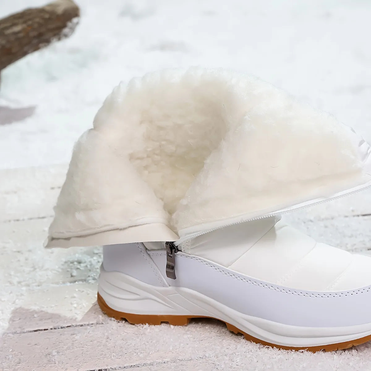 Women’s Water-Resistant Faux-Fur Mid-Calf Snow Boots