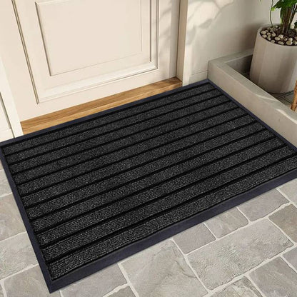 Heavy Duty Dirt-Absorbing Entrance Mat with Rubber Backing