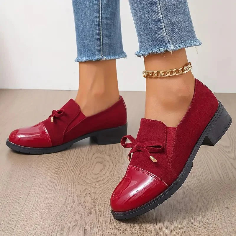 Suede velvet moccasins