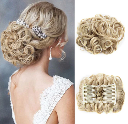 Women’s Messy Curly Bun Hair Extension Scrunchie