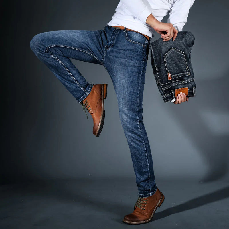 Men’s Premium 4-Way Stretch Tapered Jeans