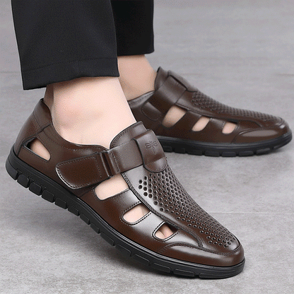 Men's Soft And Comfortable Leather-Look Sandals