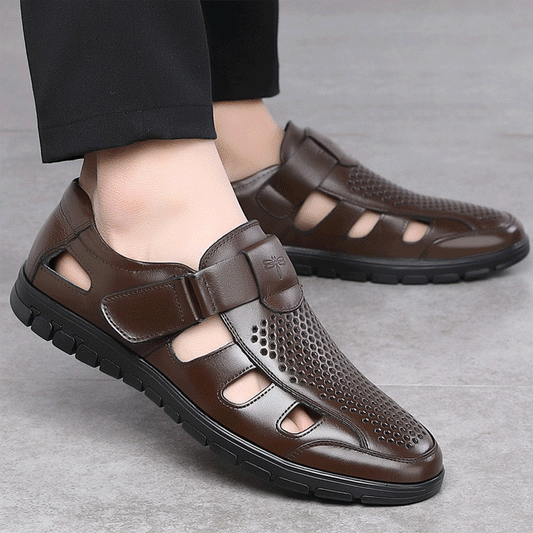 Men's Soft And Comfortable Leather-Look Sandals