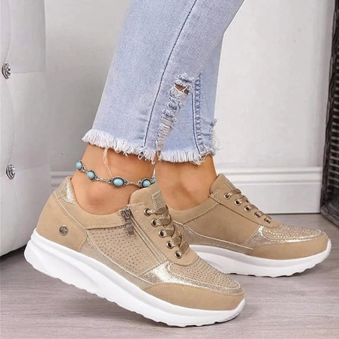 Women’s Zip-Up Supportive Comfort Trainers