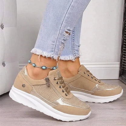 Women’s Zip-Up Supportive Comfort Trainers