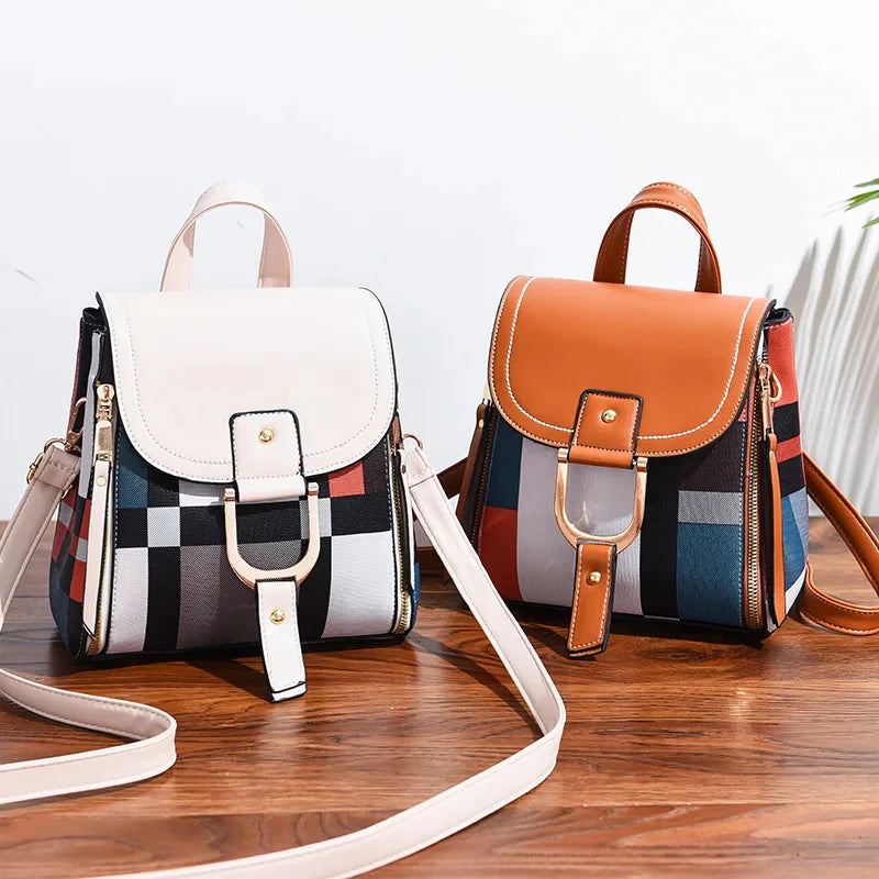 Women's Striped Mini Backpack