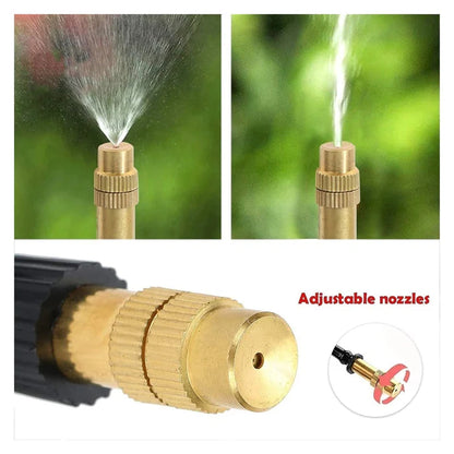 Adjustable Garden Mist Irrigation System Kit with Spray Nozzles