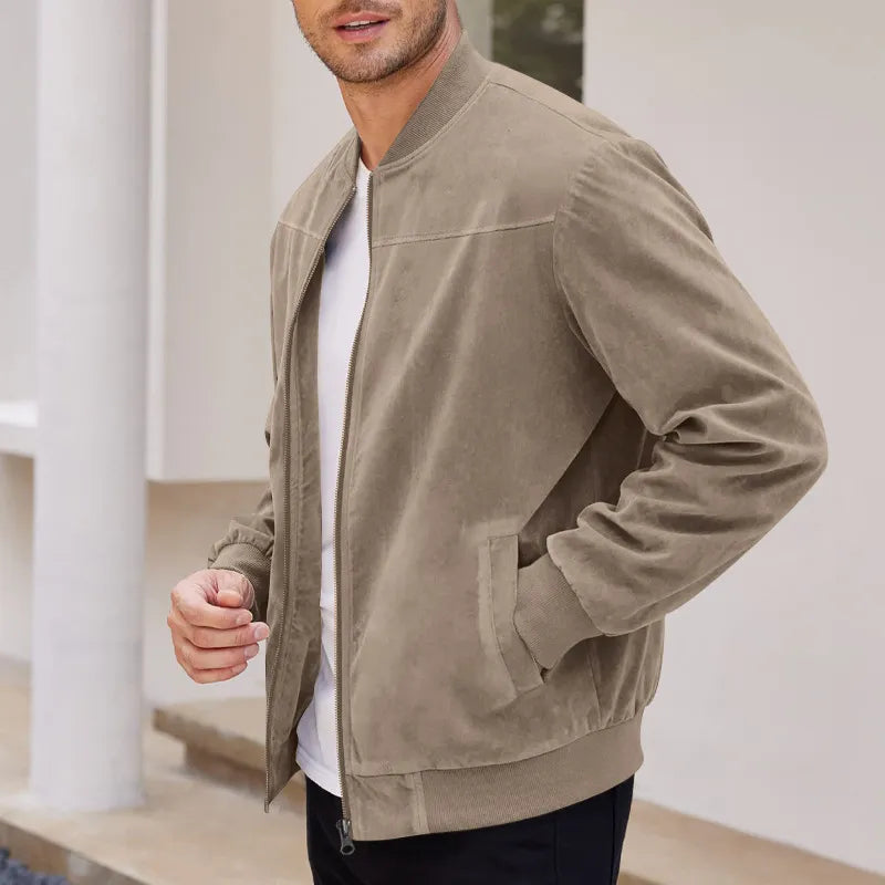 Men’s Vintage Suede Zip Jacket