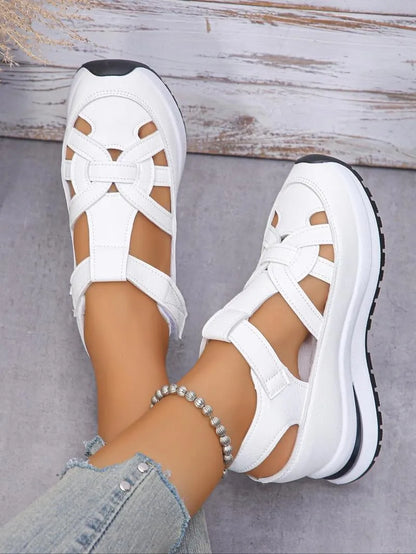 Women’s Velcro Strap Wedge Comfort Sandals
