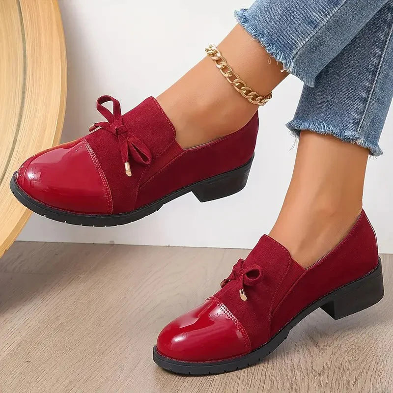 Suede velvet moccasins