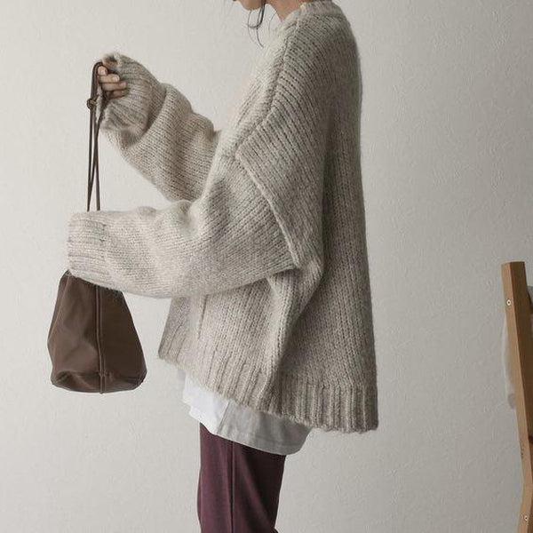 Women's Soft Chunky Knit Pocket Jumper