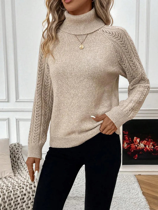 Women’s Classic Turtleneck Knit Sweater