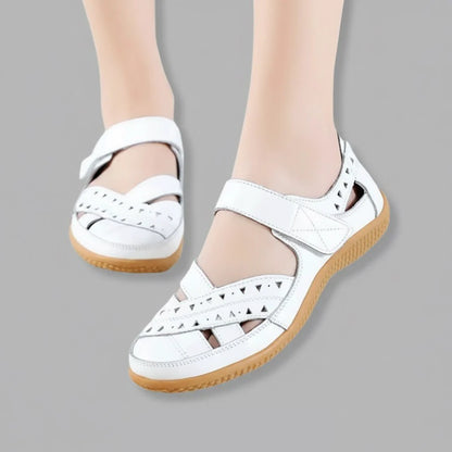 Women’s Breathable Leather-Look Walking Sandals