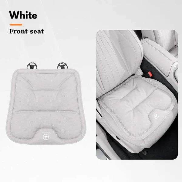 Soft Leather Car Seat Cushion Set with Anti Slip Silicone Backing
