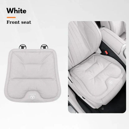 Soft Leather Car Seat Cushion Set with Anti Slip Silicone Backing