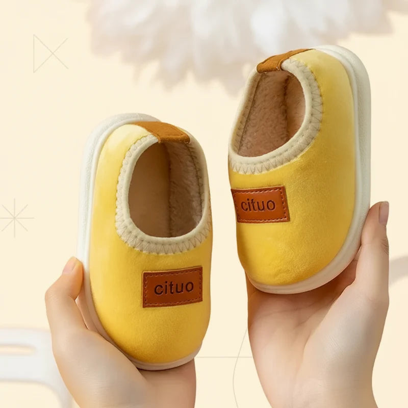 Children’s Cosy Plush-Lined Anti-Slip Winter House Booties