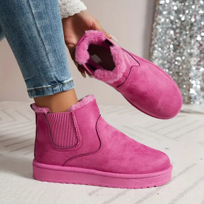Women's Solid Colour Short Boots