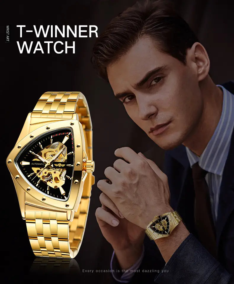 Men’s Triangle Skeleton Automatic Watch