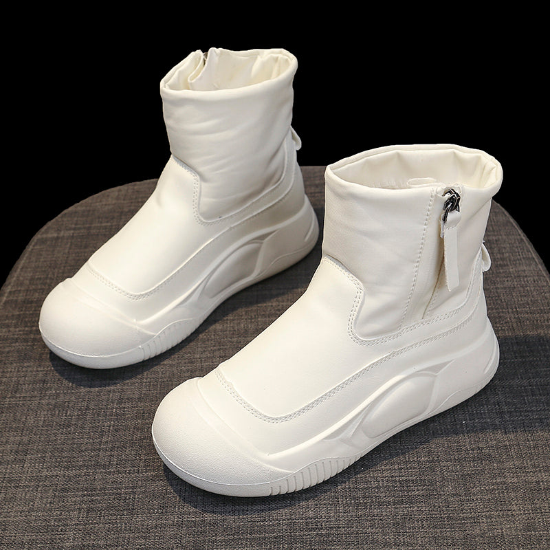 Women's High Heel Zip Boots