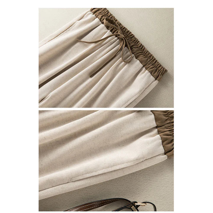 Women's Drawstring Cotton Harem Trousers