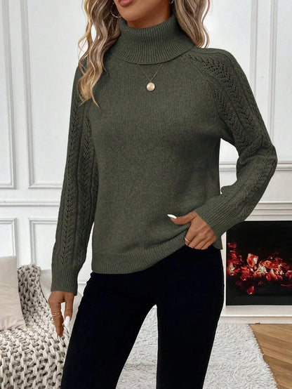 Women’s Classic Turtleneck Knit Sweater
