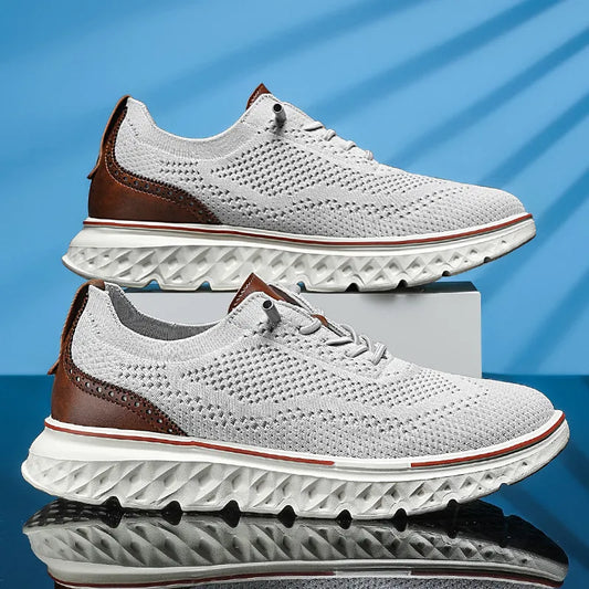 Men's Lightweight Shoes – Breathable Casual Walking Trainers, Comfortable Mesh Dress Shoes