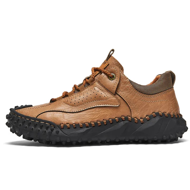 Men’s Vintage Leather-Look Hiking Shoes