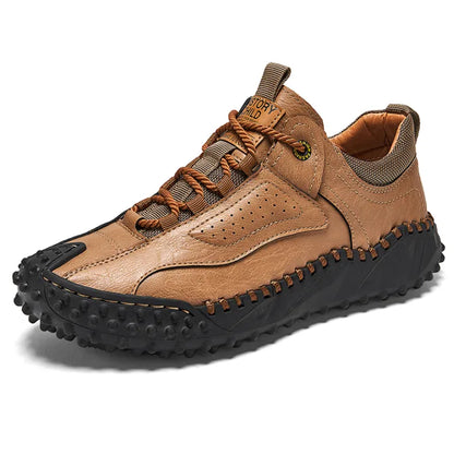 Men’s Vintage Leather-Look Hiking Shoes
