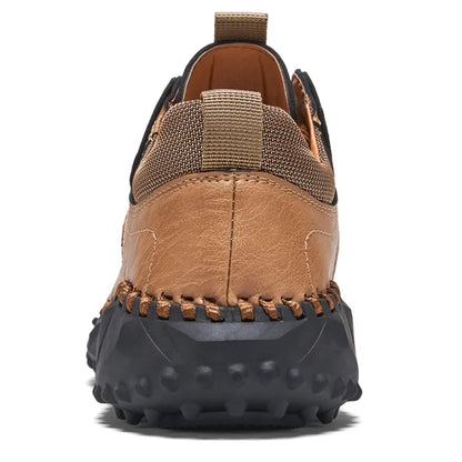 Men’s Vintage Leather-Look Hiking Shoes