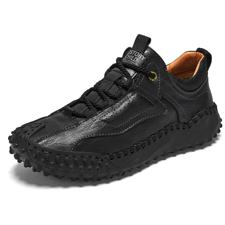Men’s Vintage Leather-Look Hiking Shoes
