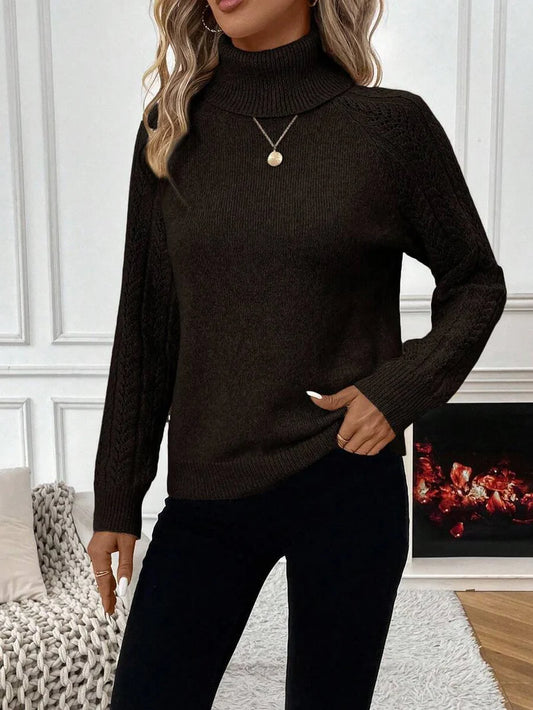 Women’s Classic Turtleneck Knit Sweater