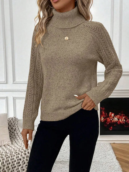 Women’s Classic Turtleneck Knit Sweater