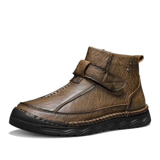 Men’s Long-Lasting Leather-Look Boots