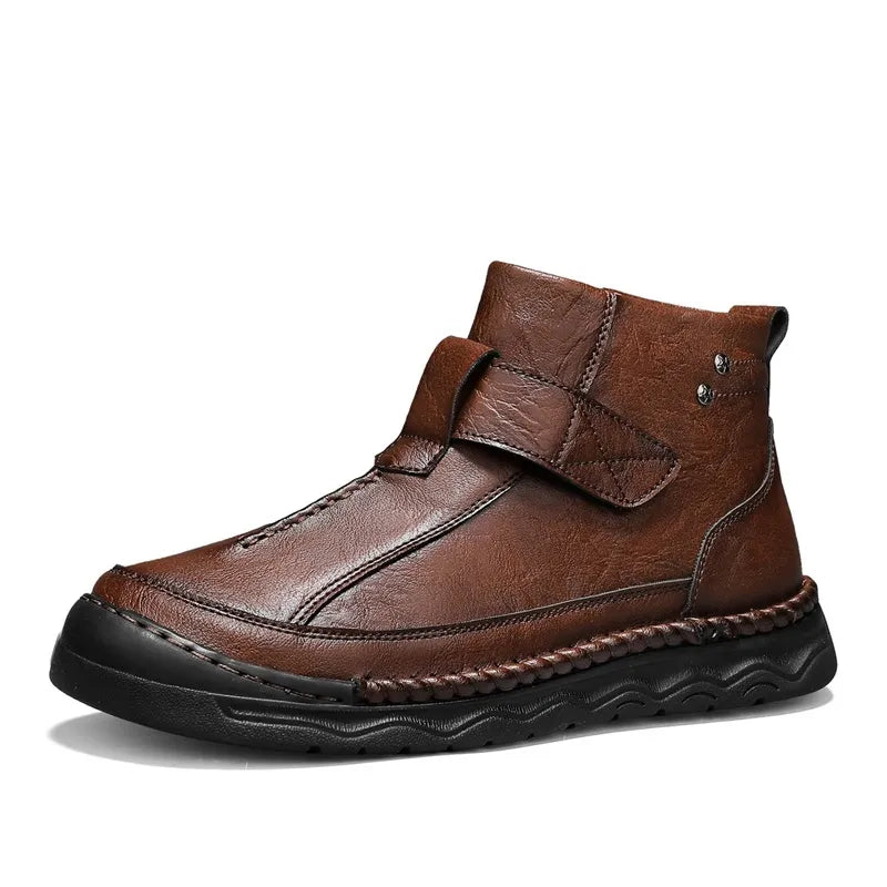 Men’s Long-Lasting Leather-Look Boots